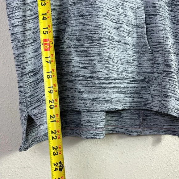 Athleta Girl Kickin’ it Poncho Hoodie Sweatshirt in gray size XL / 14 - Picture 6 of 7